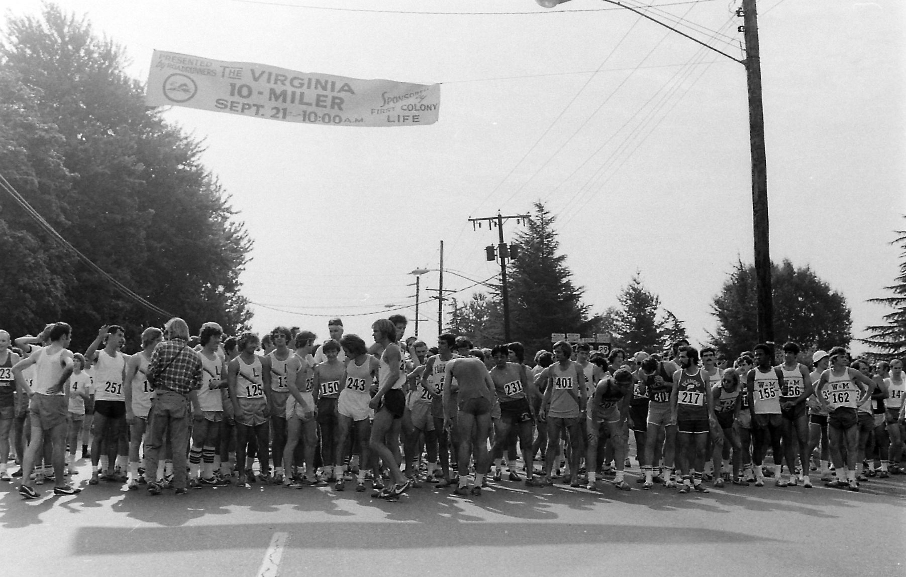 1974 Virginia 10 Miler start